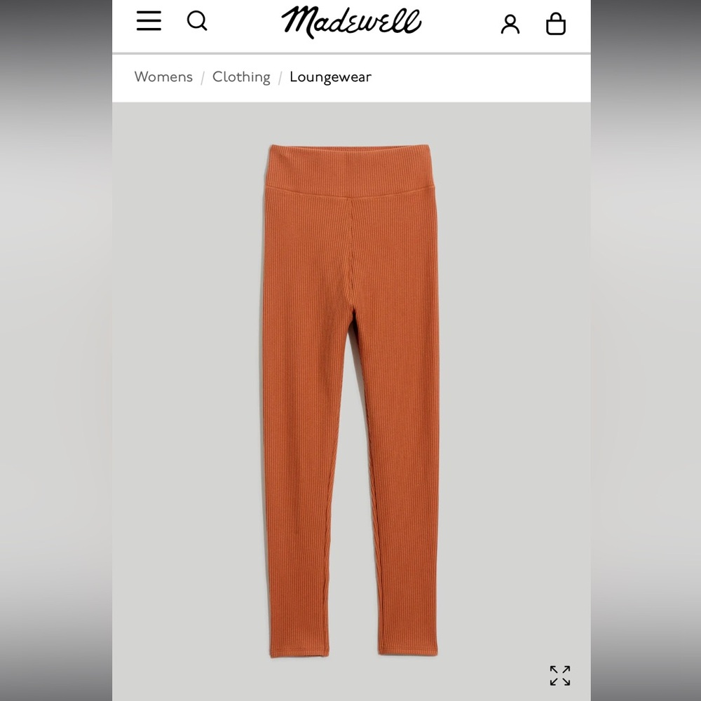 Madewell Curvy Superribbed 25” High-rise Leggings